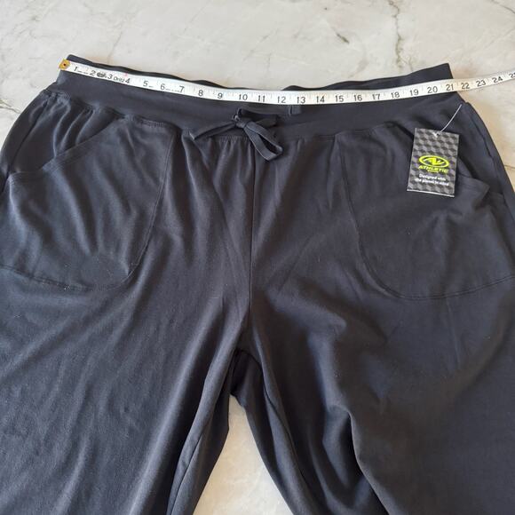 Athletic Works Women's Plus Core Knit Capri NWT XXXL 22 Black Soot - Picture 7 of 12